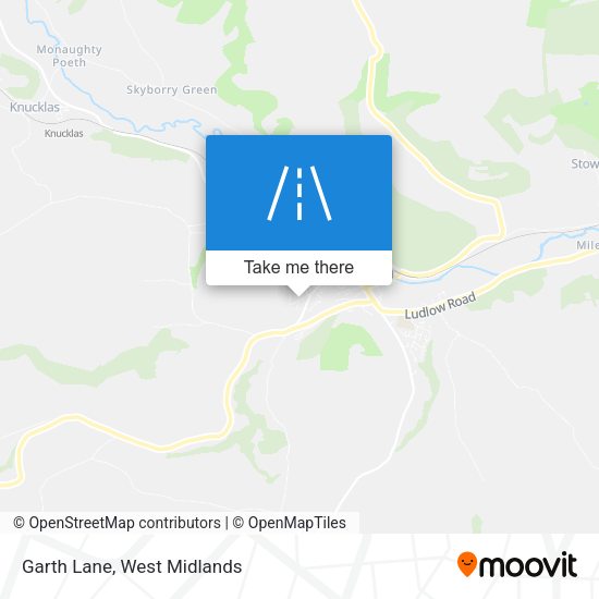 Garth Lane map