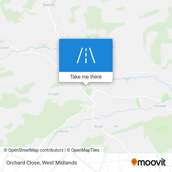 Orchard Close map