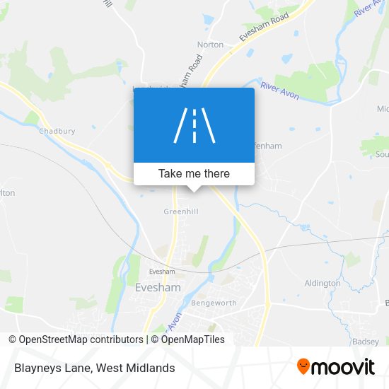Blayneys Lane map