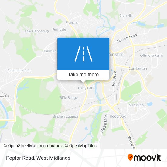 Poplar Road map