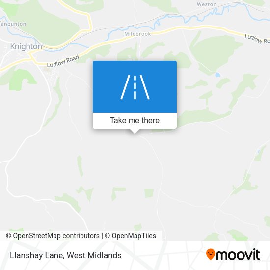 Llanshay Lane map