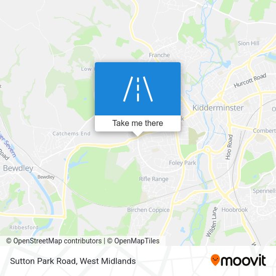 Sutton Park Road map