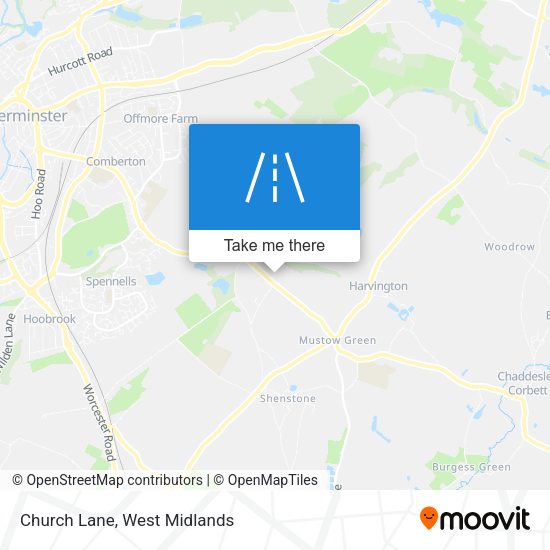 Church Lane map