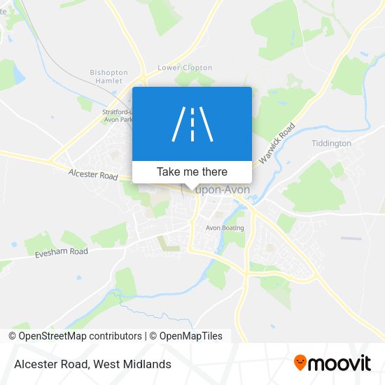 Alcester Road map