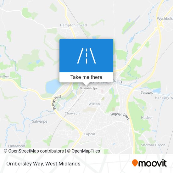 Ombersley Way map