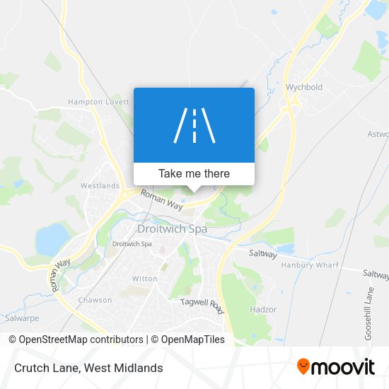 Crutch Lane map