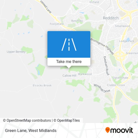 Green Lane map