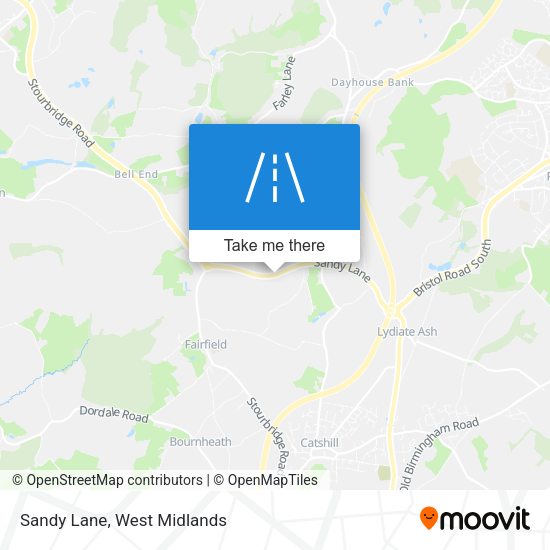 Sandy Lane map