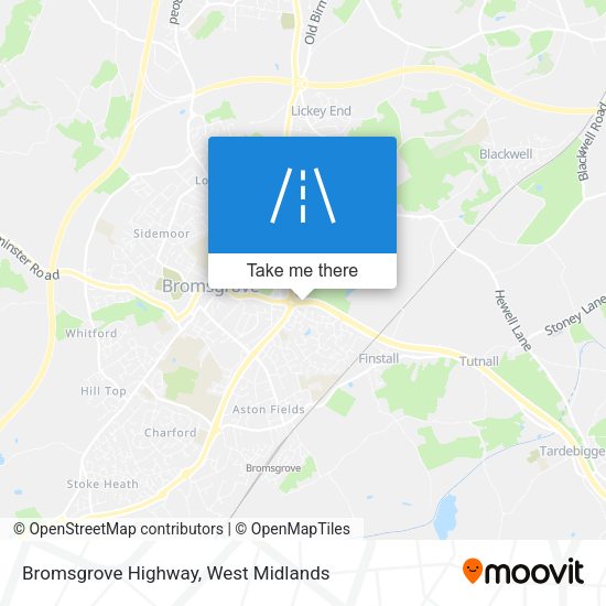 Bromsgrove Highway map