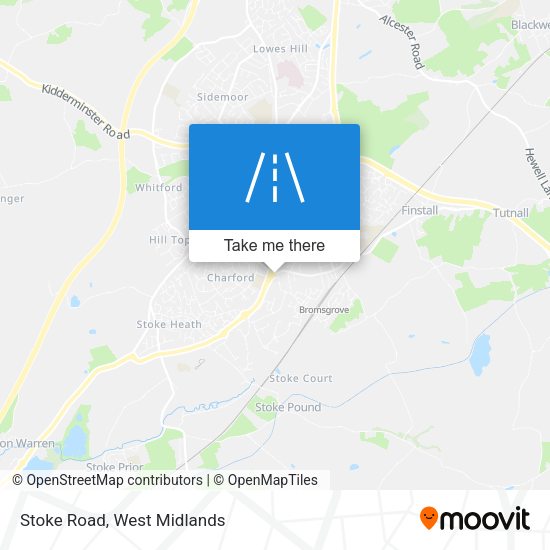 Stoke Road map