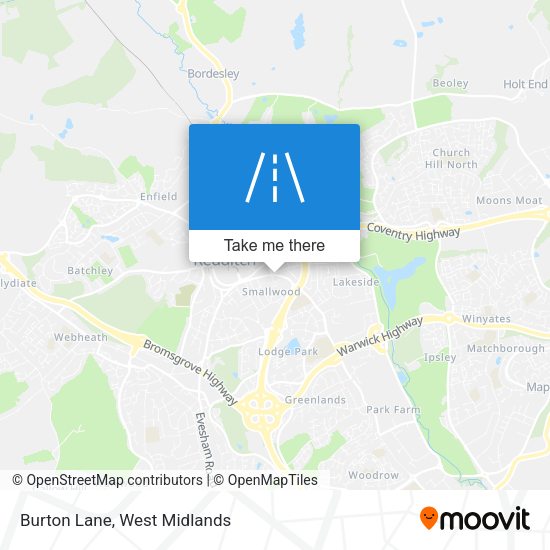 Burton Lane map