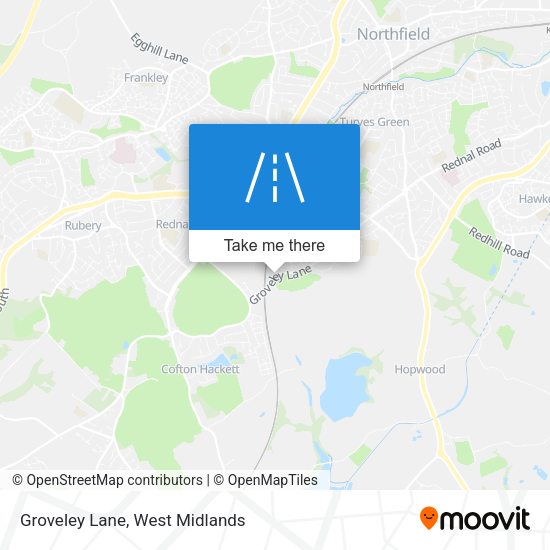 Groveley Lane map