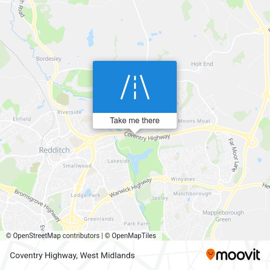 Coventry Highway map