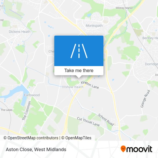 Aston Close map