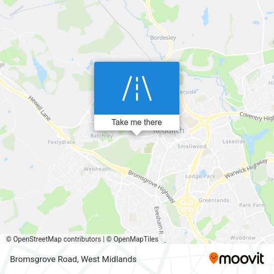 Bromsgrove Road map