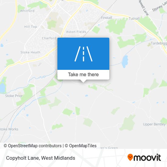 Copyholt Lane map