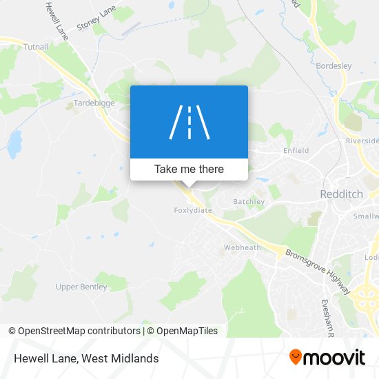 Hewell Lane map