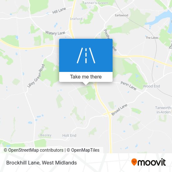 Brockhill Lane map