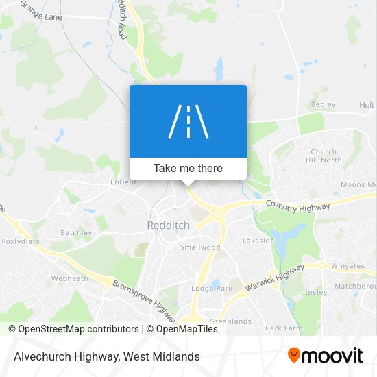 Alvechurch Highway map