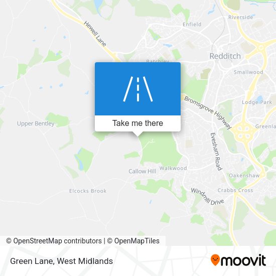 Green Lane map