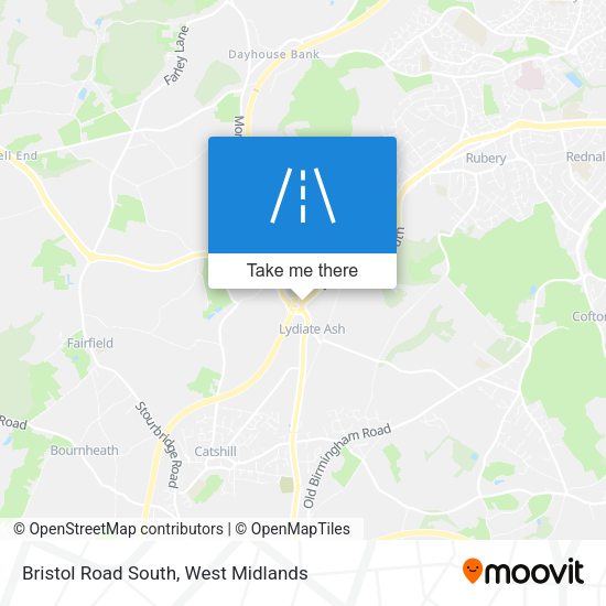 Bristol Road South map