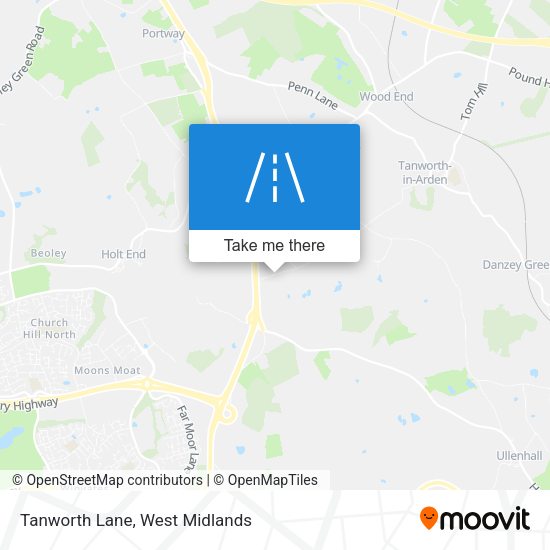 Tanworth Lane map