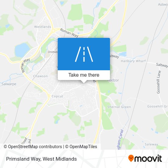 Primsland Way map