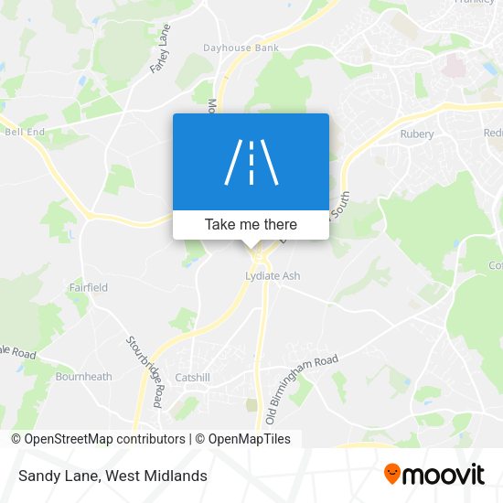 Sandy Lane map