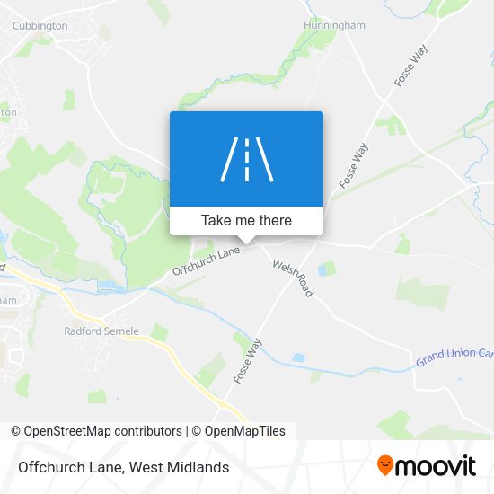 Offchurch Lane map