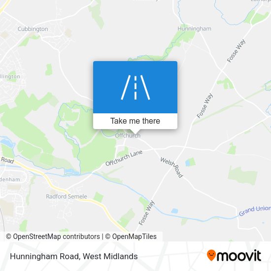 Hunningham Road map