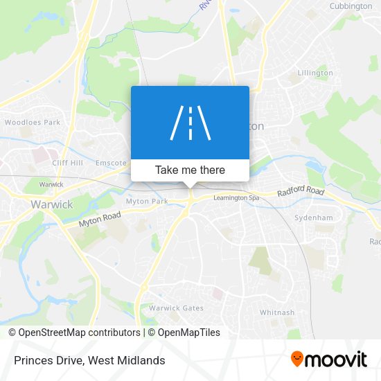 Princes Drive map