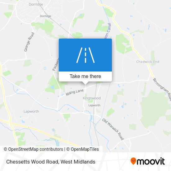 Chessetts Wood Road map