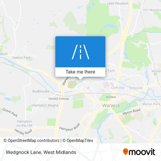 Wedgnock Lane map