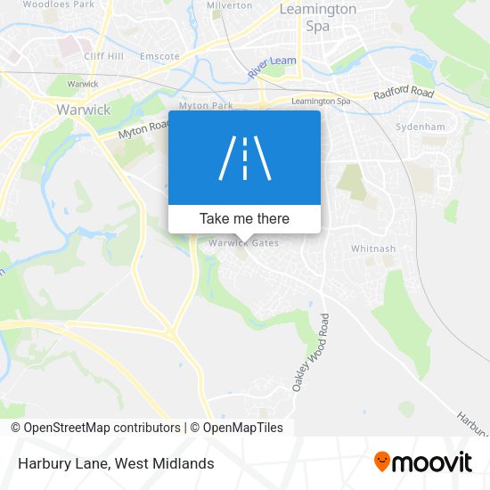 Harbury Lane map