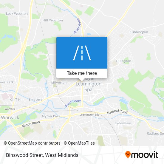 Binswood Street map