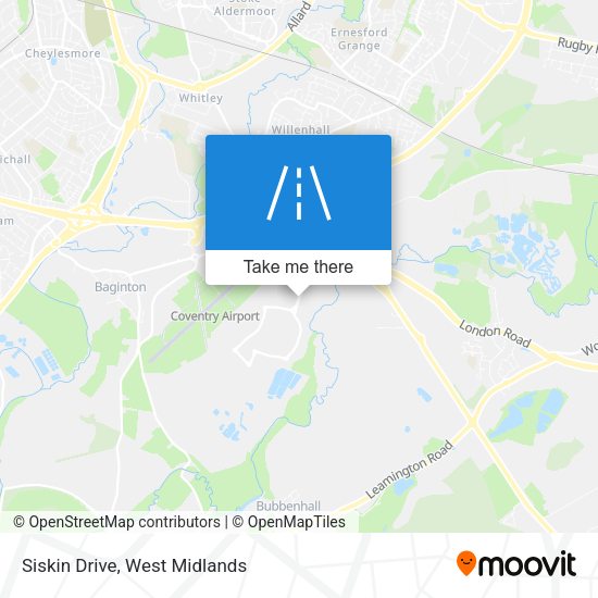 Siskin Drive map
