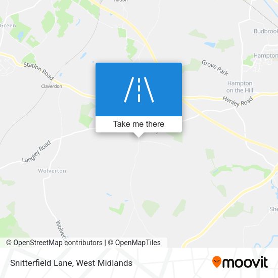 Snitterfield Lane map