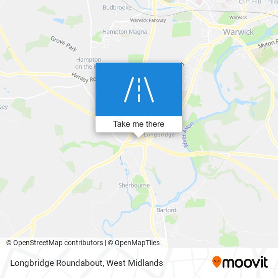 Longbridge Roundabout map