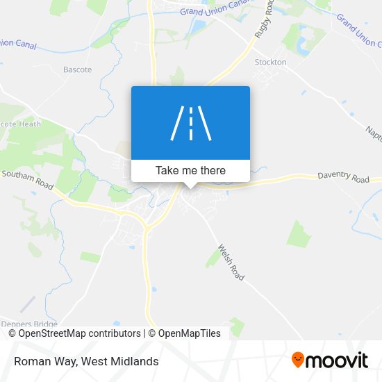 Roman Way map