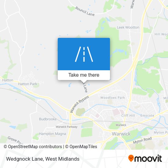 Wedgnock Lane map