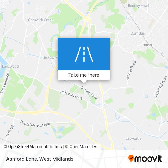Ashford Lane map
