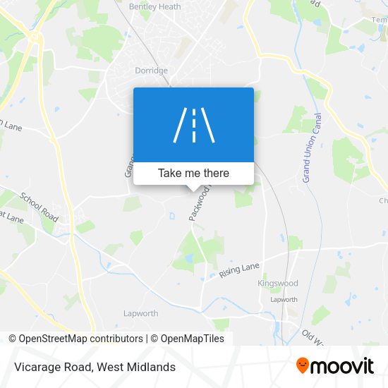 Vicarage Road map