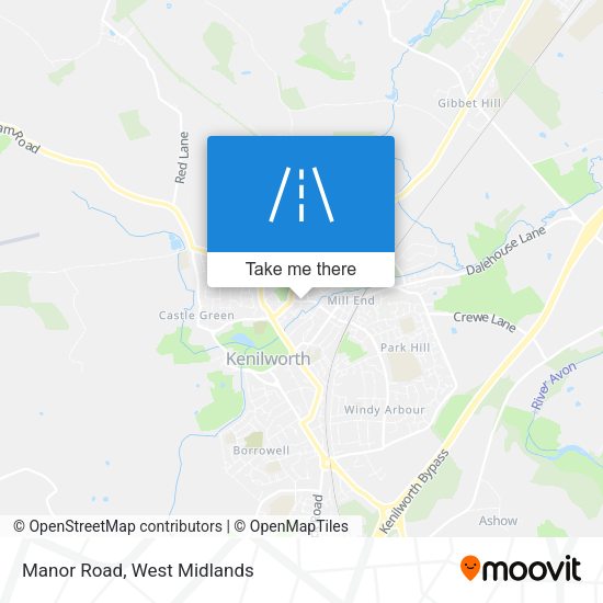 Manor Road map