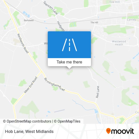 Hob Lane map