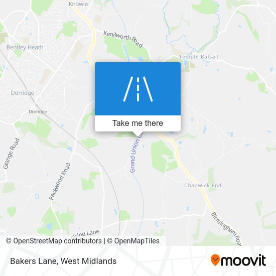 Bakers Lane map