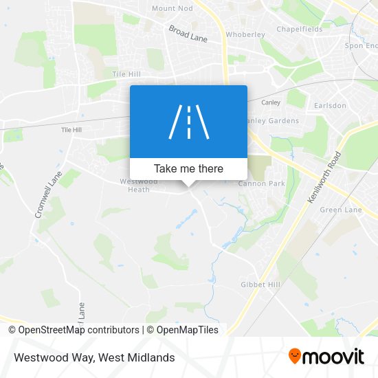 Westwood Way map