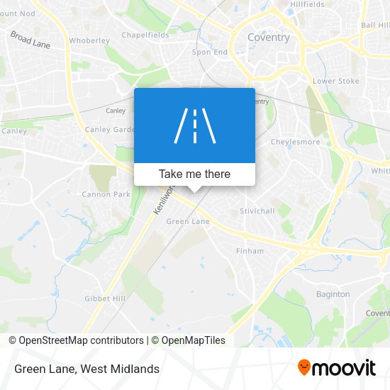 Green Lane map