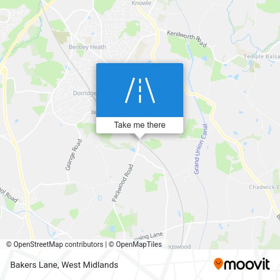 Bakers Lane map