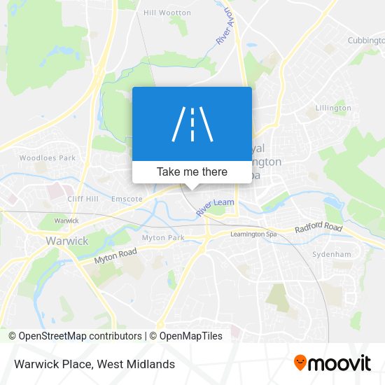Warwick Place map