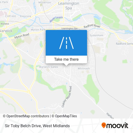 Sir Toby Belch Drive map